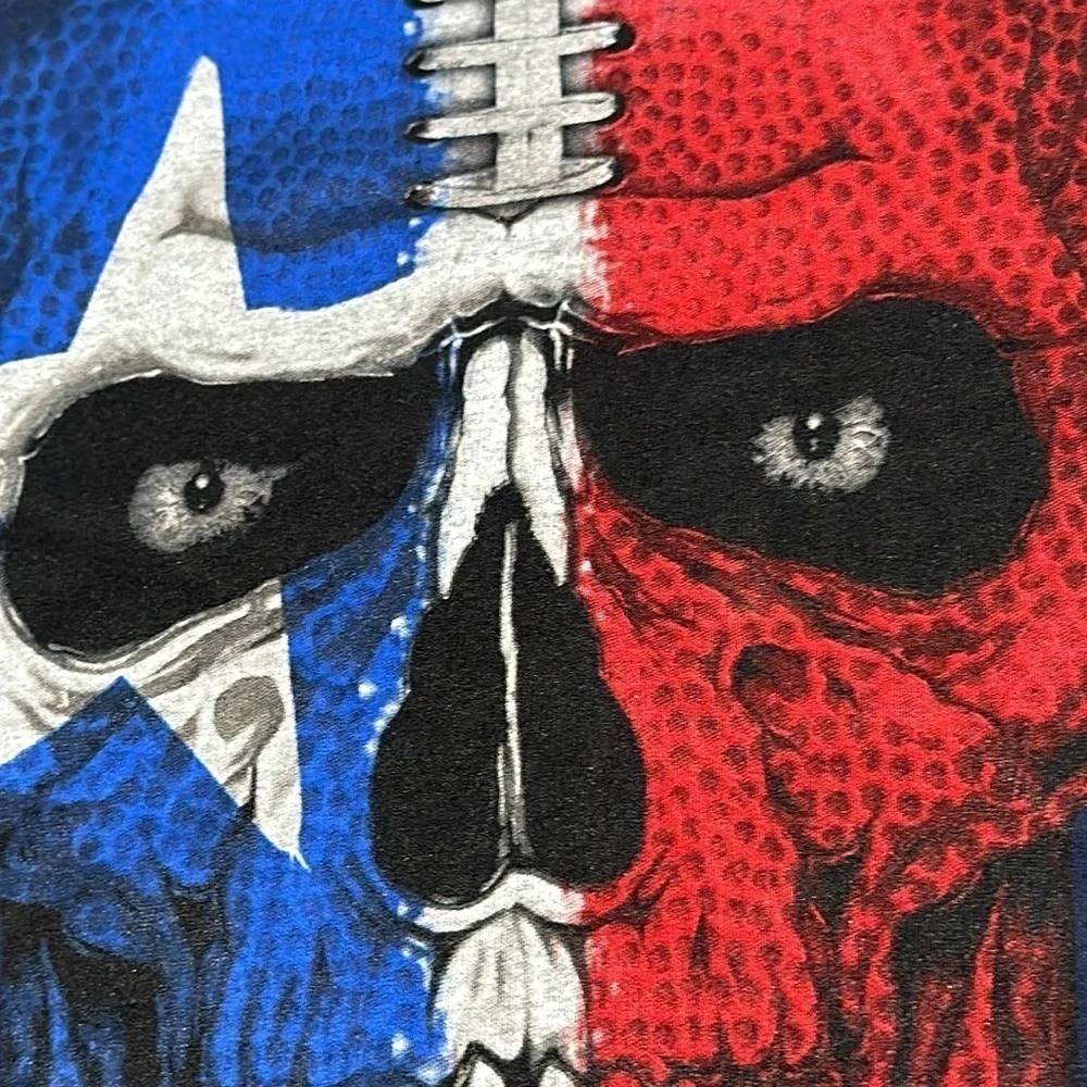 Houston Texans Skull Ladies Tee T-Shirt women’s size Small Navy Battle Red NWOT - Picture 5 of 13